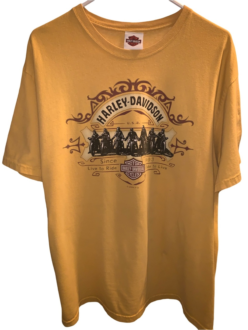 Harley-Davidson Live To Ride T-Shirt Size L Mid-Continent Wichita, KS